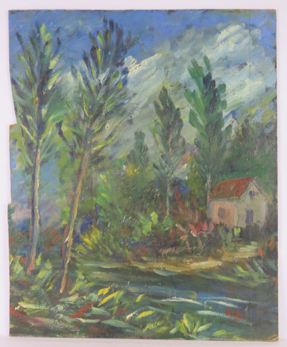 Quadro olio vintage epoca - quadro,