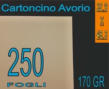 250 FOGLI A3+ A3 PLUS 329 X 483 CARTONCINO AVORIO x STAMPANTE LASER INKJET 170GR