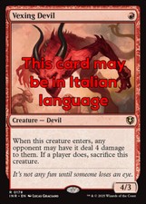 MTG VEXING DEVIL EXC - DIAVOLO IRRITANTE 178 - INR - MAGIC