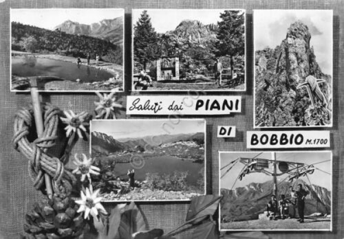 Cartolina piani bobbio - cartolina, di