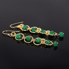 Orecchini pendenti a maglia