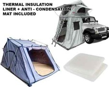 Tenda da tetto Ventura Deluxe 1.4 + annesso + rivestimento termico campeggio fuori terra 4x4
