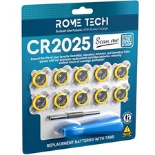 10X CR2025 Tabbed Ricambio Salva Batteria per Game Boy Pokemon con Cacciavite