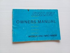 Italjet 50 JC5C-M5C-MM5B Minicross 1980 manuale uso libretto inglese originale