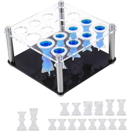 Stampo set scacchi resina - set,