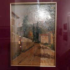 antico quadro olio su tela