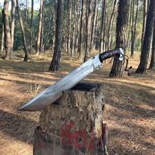 Coltello Machete Sopravvivenza Lama Acciaio al Carbonio Personalizzato Fatto a Mano|Coltello Caccia Campeggio