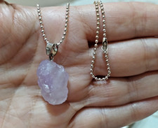 Collana Pietra Ametista Grezza- da Calma, Tranquillità e Protezione Energetica