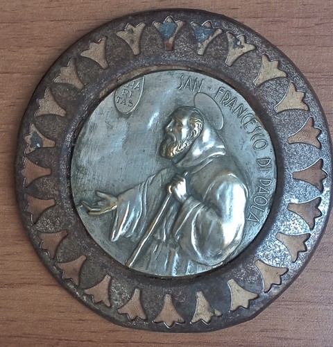 Antica placca religiosa - ,
