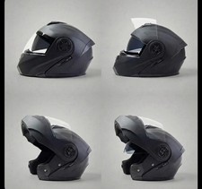 Casco Moto Nero Opaco