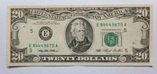Banconota Da 20 Dollari Del 1993 Circolata Serie E 84449675A