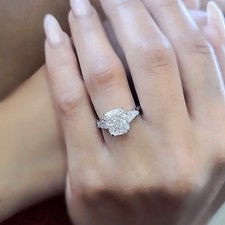 Anello donna radiante 3,40 ct
