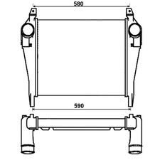 Intercooler Iveco EuroCargo 100E 17 / 18 / 21 K Diesel da 00 -> NUOVO