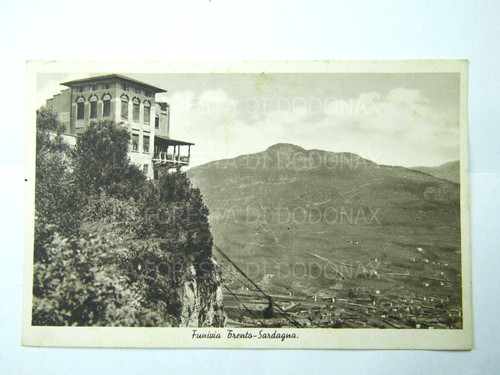 Vecchia foto cartolina - cartolina, funivia