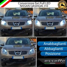 CONVERSIONE FARI COMPLETA FULL LED PER NISSAN QASHQAI J10 6000K CANBUS