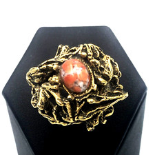 Anello da donna antico bigiotteria italiana vintage anni ‘40 regolabile