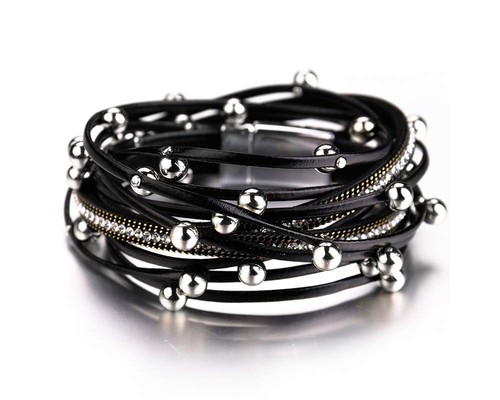 Bracciali avvolgenti pelle - bracciali,