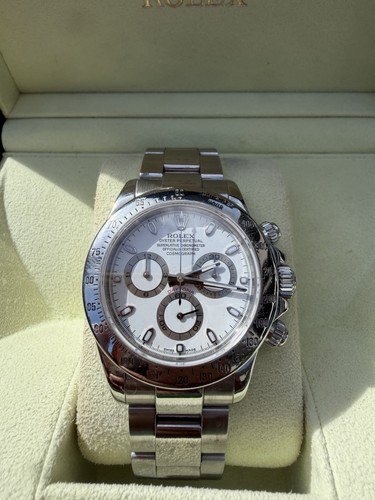Rolex daytona acciaio bianco - acciaio,
