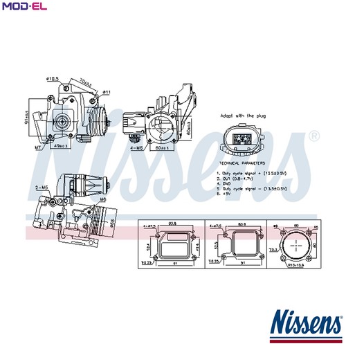 Valvola egr 98387 per volvo - egr,