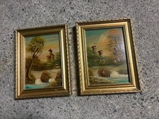 Coppia 2 Quadri Vintage