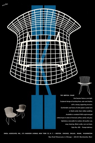 Poster design sedia bertoia - poster,