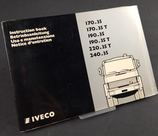 IVECO 170.35 220.35T 240.35 Manuale Uso Manutenzione Instruction Manual