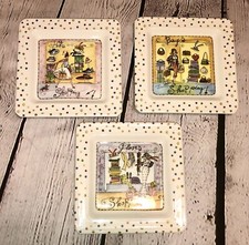 BRUNELLI 3 PIATTI DECORATIVI