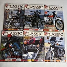 6 X The Classic Bike Guide Motorcycle Magazines Jan - Jun 2002 - Vintage Bundle