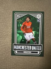 TOPPS THE LOST ROOKIE 2025 CHAMPIONS LEAGUE CARLOS TEVEZ MAN UTD PARALLEL /99
