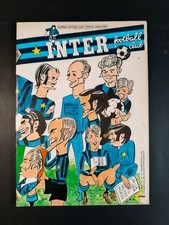 rivista INTER Football club n 6/7 - 1971 - caricature giocatori inter