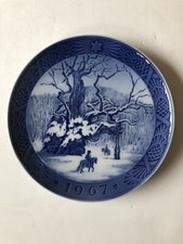 Piatto In Porcellana Memorial Royal Copenhagen 1967 Danimarca 7”