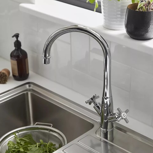 Rubinetto doppia leva cucina