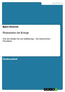 Humanitas kriege - im,