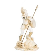 Statua Atena con gufo Medusa