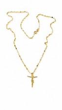 Collana con cristo 45cm oro - con,