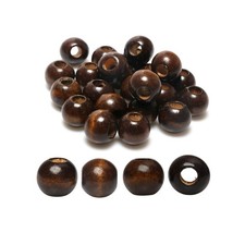 30 Pezzi Perline in Legno 25mm