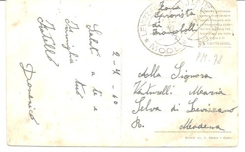 Vinadio 1940 posta - vinadio, 2.7.1940