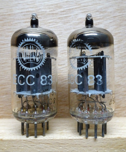 Coppia valvo ecc83 philips - valvo, |