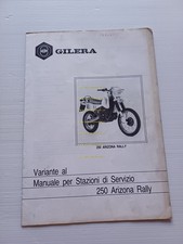 Gilera 250 Arizona Rally 1986 varianti  manuale officina NGR 250 1986  originale