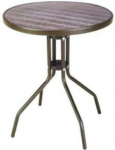 Tavolo wood brown rattan - brown",