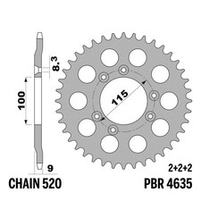 BORILE MULTIUSO 230 2013-2015 corona PBR passo 520 42 Denti Ergal
