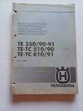 Husqvarna TE 350 1990-91 - TE 510 1990 - TE 610 1991 Manuale Officina originale