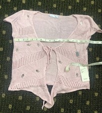 Pink women Vest top Shrug