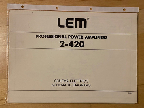 Lem 420 amplificatore quadro - lem,
