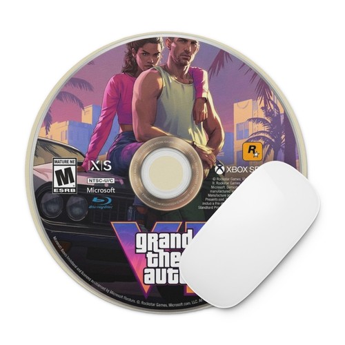 Mouse pad rotondo gta disc - rotondo,