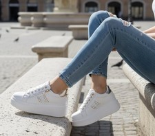 Sneakers donna bianche con - sneakers,