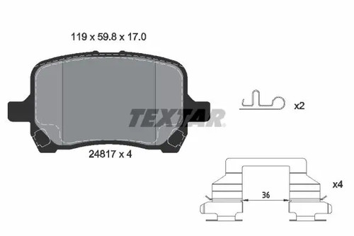 Pastiglie freno 2481701 textar - pastiglie,