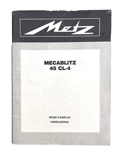 Metz mecablitz cl4 mode - mecablitz, 45-cl4