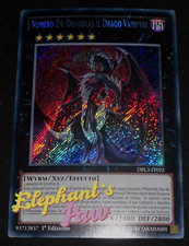 Yugioh - Numero 24: Dragulas il Drago Vampyre RARA SEGRETA - DRL3-IT022 1° Ed.