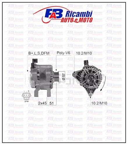 Alternatore ford fiesta - alternatore,
